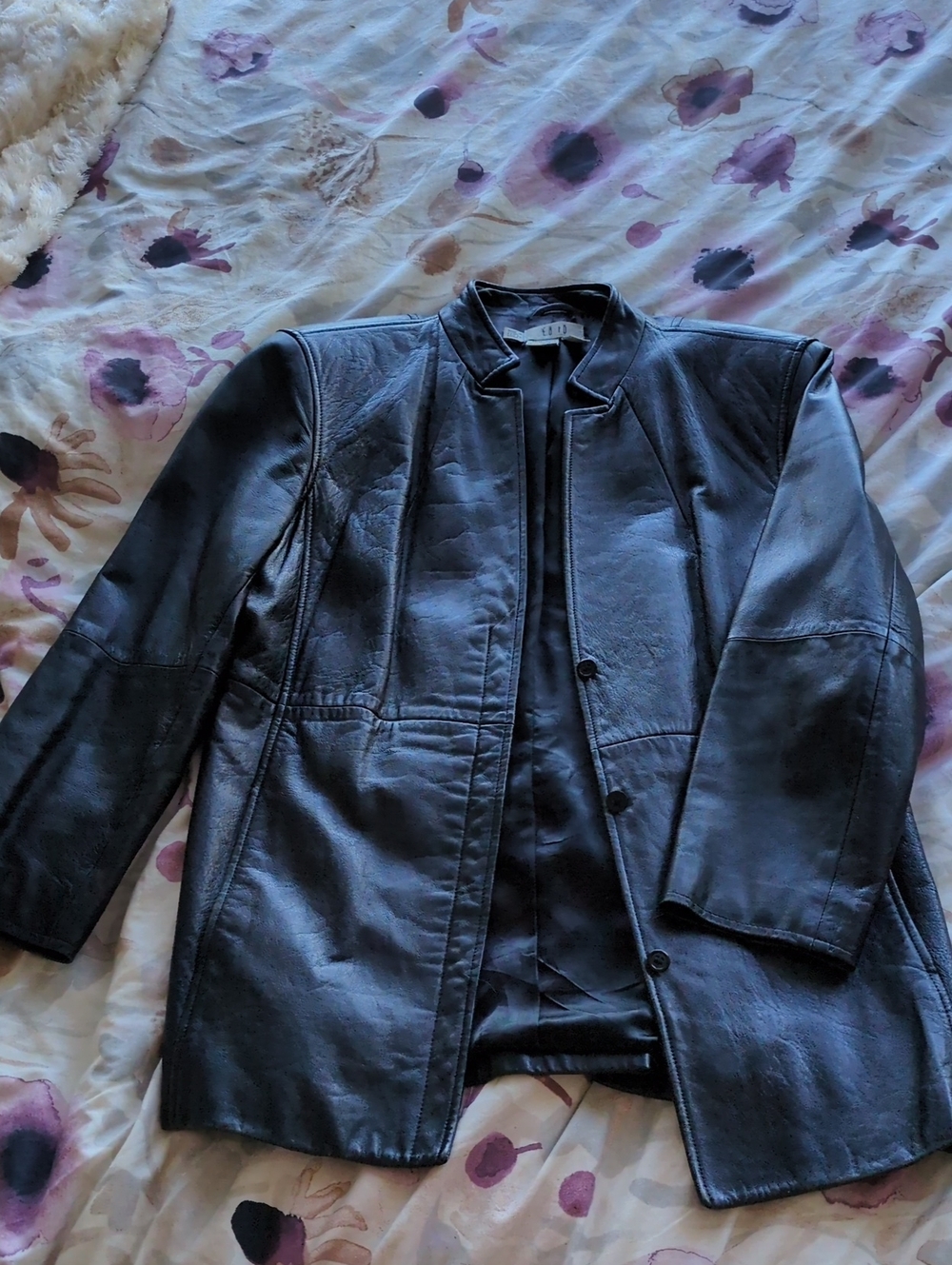 Genuine Black Leather Women's Jacket - Brand EQ - 10